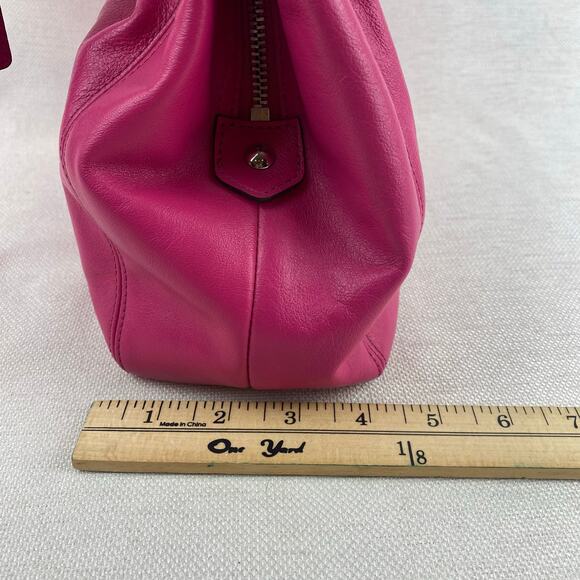 Coach Ashley Carry All Hippie Hobo Satchel Shoulder Bag Pink Leather Y2K Barbie - Picture 3 of 12